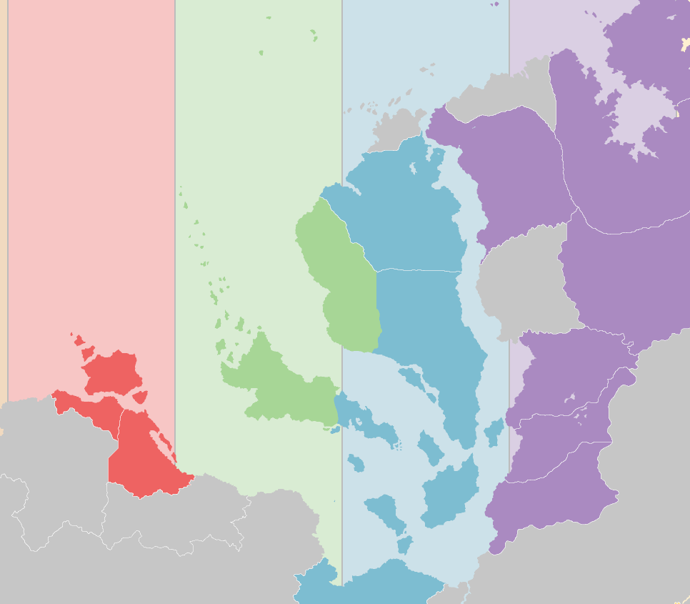 Time zones map sample